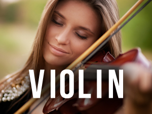 Person playing a violin